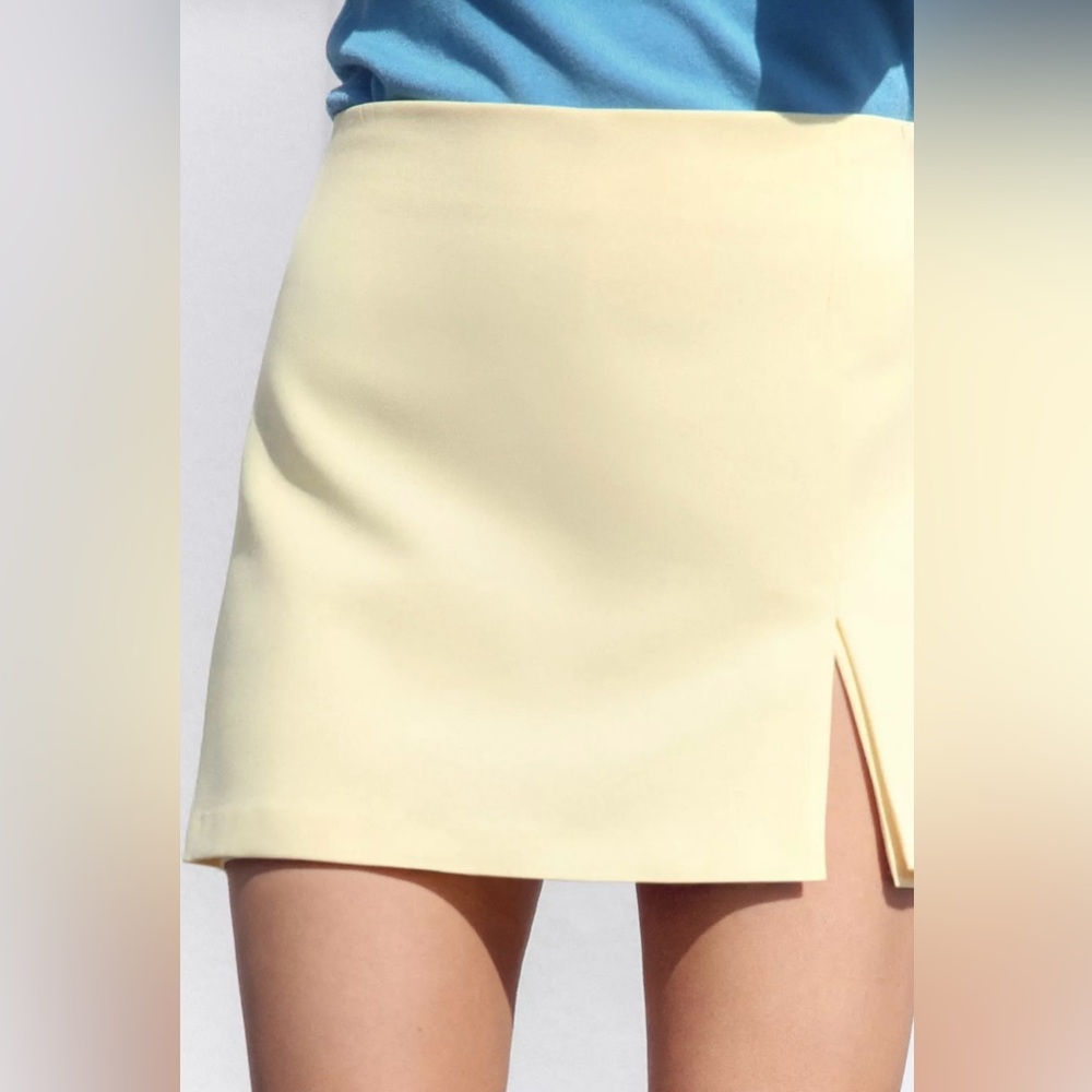ZARA Slit Hem Skort